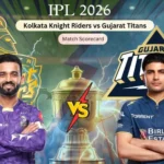 Kolkata Knight Riders vs Gujarat Titans Match Scorecard