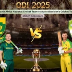 South Africa National Cricket Team vs Australian Men’s Cricket Team Match Scorecard