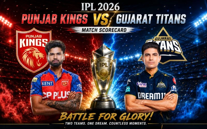 Punjab Kings vs Gujarat Titans Match Scorecard