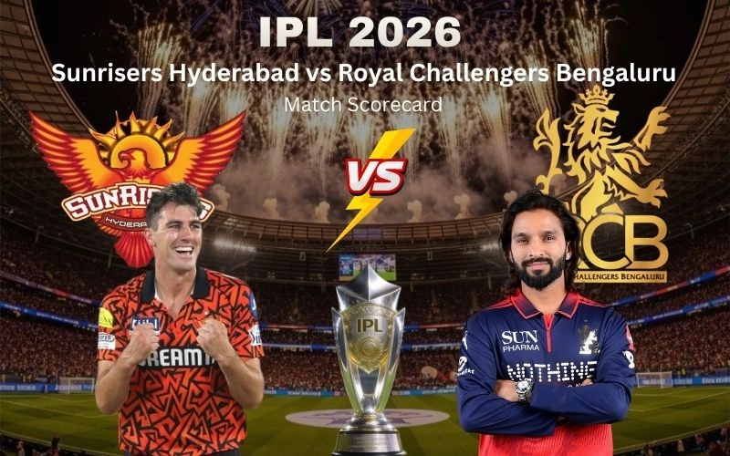 Sunrisers Hyderabad vs Royal Challengers Bengaluru Match Scorecard