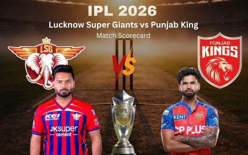 Lucknow Super Giants vs Punjab Kings Match Scorecard