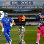 Mumbai Indians vs Rajasthan Royals Match Scorecard