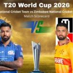 India National Cricket Team vs Zimbabwe National Cricket Team Match Scorecard