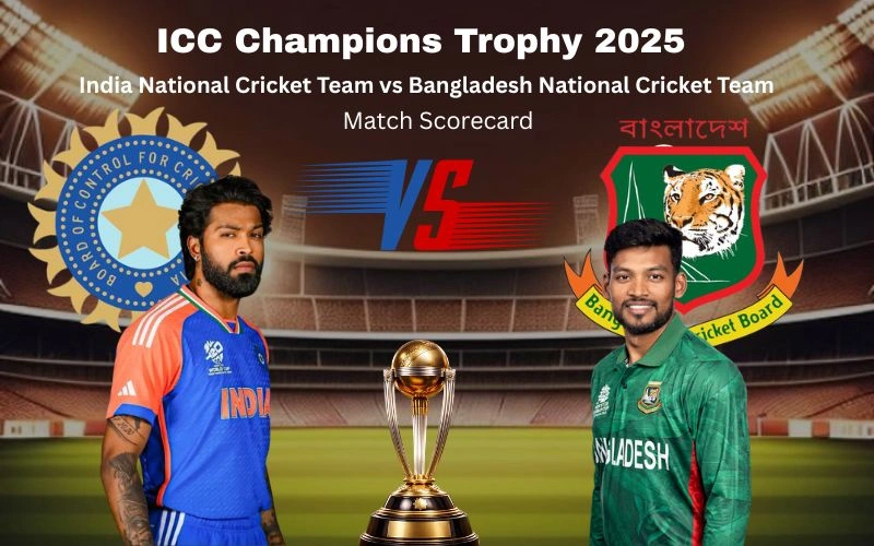 India National Cricket Team vs Bangladesh National Cricket Team Match Scorecard