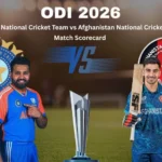 India National Cricket Team vs Afghanistan National Cricket Team Match Scorecard