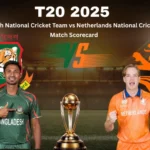 Bangladesh National Cricket Team vs Netherlands National Cricket Team Match Scorecard, Full Results, Stats, Highlights and Player Performance