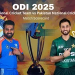 India National Cricket Team vs Pakistan National Cricket Team Match Scorecard