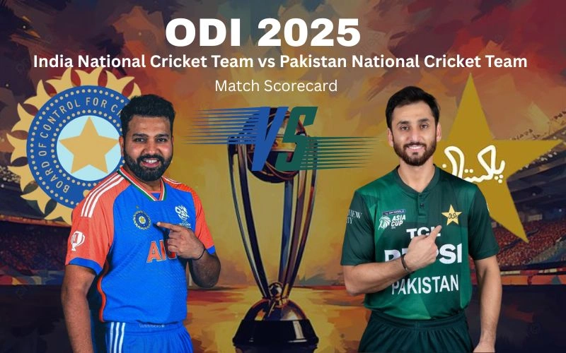 India National Cricket Team vs Pakistan National Cricket Team Match Scorecard