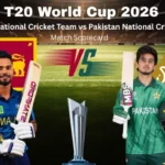 Sri Lanka National Cricket Team vs Pakistan National Cricket Team Match Scorecard