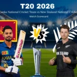 Sri Lanka National Cricket Team vs New Zealand National Cricket Team Match Scorecard: New Zealand Wins by 61 Runs in T20 World Cup 2026